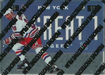 1996-97 Leaf Preferred - Vanity Plates #1 Wayne Gretzky Front