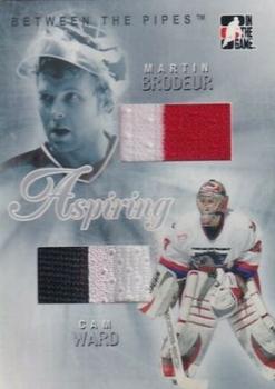 2006-07 In The Game Between The Pipes - Aspiring #AS-01 Martin Brodeur / Cam Ward  Front