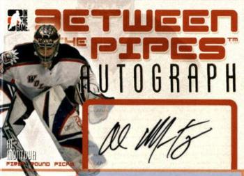 2006-07 In The Game Between The Pipes - Autograph #A-AM2 Al Montoya Front