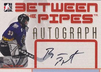 2006-07 In The Game Between The Pipes - Autograph #A-BB Barry Brust  Front