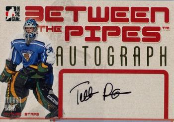 2006-07 In The Game Between The Pipes - Autograph #A-TR Tuukka Rask  Front