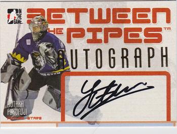 2006-07 In The Game Between The Pipes - Autograph #A-YF Yutaka Fukufuji  Front