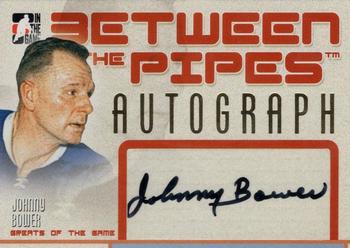 2006-07 In The Game Between The Pipes - Autograph #A-JB Johnny Bower  Front