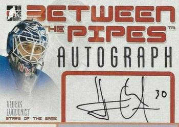 2006-07 In The Game Between The Pipes - Autograph #A-HL Henrik Lundqvist  Front