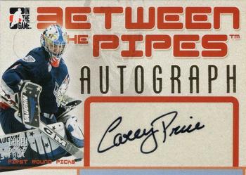 2006-07 In The Game Between The Pipes - Autograph #A-CP3 Carey Price Front