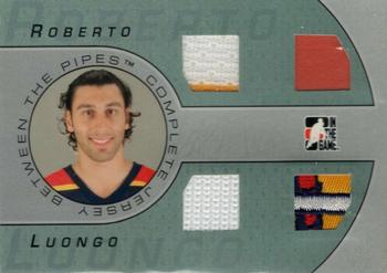 2006-07 In The Game Between The Pipes - Complete Jersey #CJ-14 Roberto Luongo  Front