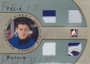 2006-07 In The Game Between The Pipes - Complete Jersey Gold #CJ-20 Felix Potvin  Front