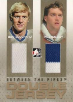 2006-07 In The Game Between The Pipes - Double Jersey #DJ-17 Dan Bouchard / Patrick Roy  Front