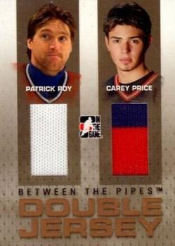 2006-07 In The Game Between The Pipes - Double Jersey Gold #DJ-21 Patrick Roy / Carey Price  Front