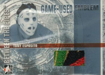 2006-07 In The Game Between The Pipes - Game Used Emblem #GUE-04 Tony Esposito  Front