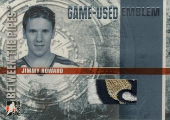 2006-07 In The Game Between The Pipes - Game Used Emblem #GUE-36 Jimmy Howard  Front