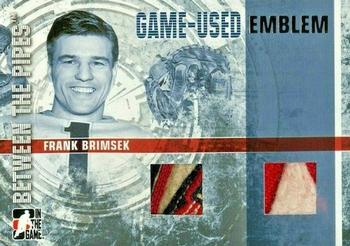 2006-07 In The Game Between The Pipes - Game Used Emblem #GUE-54 Frank Brimsek  Front