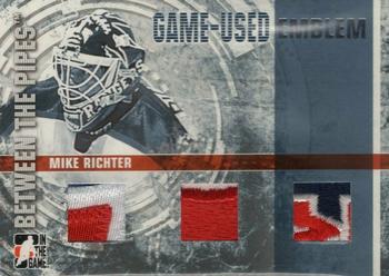 2006-07 In The Game Between The Pipes - Game Used Emblem #GUE-65 Mike Richter  Front