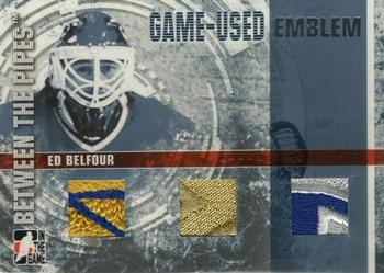 2006-07 In The Game Between The Pipes - Game Used Emblem #GUE-71 Ed Belfour  Front