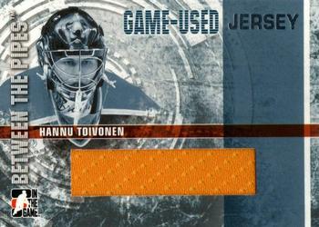 2006-07 In The Game Between The Pipes - Game Used Jersey #GUJ-14 Hannu Toivonen  Front
