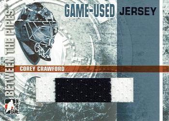 2006-07 In The Game Between The Pipes - Game Used Jersey #GUJ-34 Corey Crawford  Front