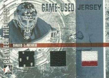 2006-07 In The Game Between The Pipes - Game Used Jersey #GUJ-67 David LeNeveu  Front