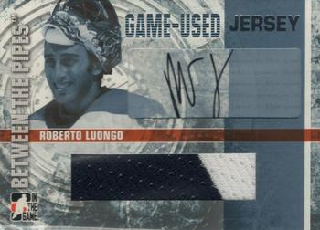 2006-07 In The Game Between The Pipes - Game Used Jersey Autograph #GUJ-10 Roberto Luongo  Front