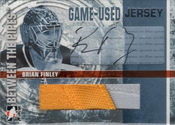 2006-07 In The Game Between The Pipes - Game Used Jersey Autograph #GUJ-27 Brian Finley  Front
