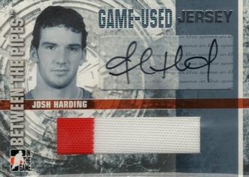 2006-07 In The Game Between The Pipes - Game Used Jersey Autograph #GUJ-37 Josh Harding  Front