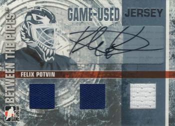2006-07 In The Game Between The Pipes - Game Used Jersey Autograph #GUJ-63 Felix Potvin  Front