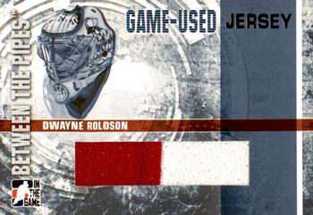 2006-07 In The Game Between The Pipes - Game Used Jersey Gold #GUJ-19 Dwayne Roloson  Front