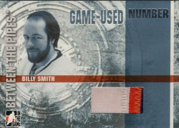 2006-07 In The Game Between The Pipes - Game Used Number #GUN-12 Billy Smith  Front