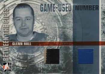 2006-07 In The Game Between The Pipes - Game Used Number #GUN-55 Glenn Hall  Front