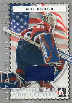 2006-07 In The Game Between The Pipes - Playing For Your Country #PC-20 Mike Richter  Front
