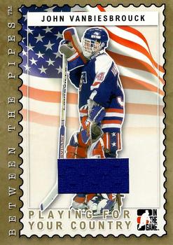 2006-07 In The Game Between The Pipes - Playing For Your Country Gold #PC-12 John Vanbiesbrouck  Front