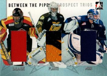 2006-07 In The Game Between The Pipes - Prospect Trios #PT-10 Kevin Lalande / Tyler Plante / Kyle Moir  Front
