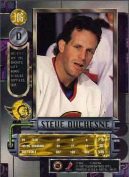 1996-97 Metal Universe #106 Steve Duchesne Back