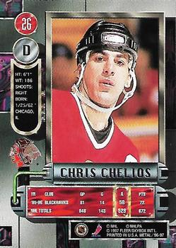 1996-97 Metal Universe #26 Chris Chelios Back