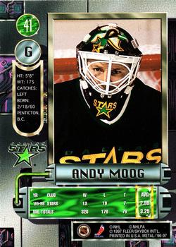 1996-97 Metal Universe #41 Andy Moog Back