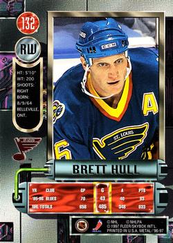 1996-97 Metal Universe #132 Brett Hull Back