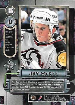 1996-97 Metal Universe #186 Jay McKee Back