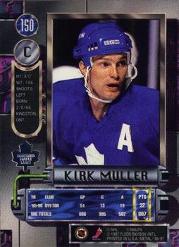 1996-97 Metal Universe #150 Kirk Muller Back