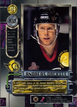 1996-97 Metal Universe #174 Andreas Dackell Back