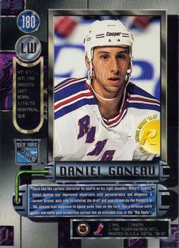 1996-97 Metal Universe #180 Daniel Goneau Back