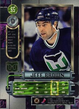 1996-97 Metal Universe #65 Jeff Brown Back