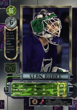 1996-97 Metal Universe #66 Sean Burke Back