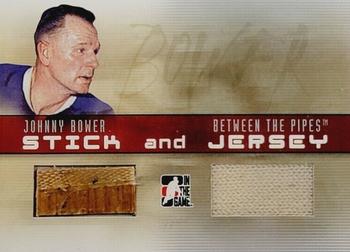 2006-07 In The Game Between The Pipes - Stick and Jersey #SJ-02 Johnny Bower  Front