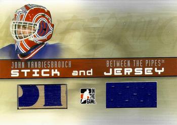 2006-07 In The Game Between The Pipes - Stick and Jersey #SJ-37 John Vanbiesbrouck  Front