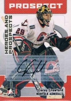 2006-07 In The Game Heroes and Prospects - Autographs #A-CC Corey Crawford  Front