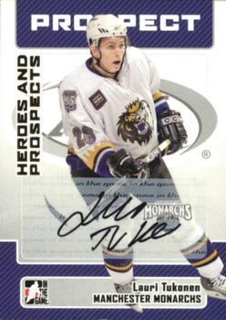 2006-07 In The Game Heroes and Prospects - Autographs #A-LT Lauri Tukonen  Front