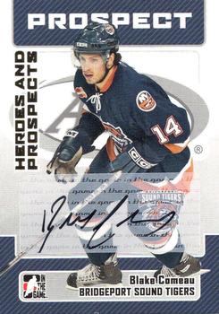 2006-07 In The Game Heroes and Prospects - Autographs #A-BCM Blake Comeau  Front