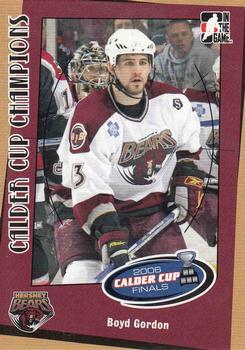 2006-07 In The Game Heroes and Prospects - Calder Cup Champions #CC-07 Boyd Gordon  Front
