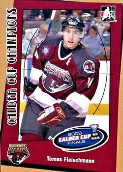 2006-07 In The Game Heroes and Prospects - Calder Cup Champions #CC-02 Tomas Fleischmann  Front