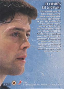 1996-97 Metal Universe - Ice Carvings #8 Pat LaFontaine Back