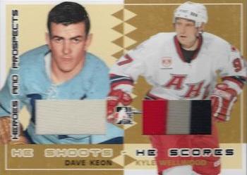 2006-07 In The Game Heroes and Prospects - He Shoots He Scores #HSHS-19 Dave Keon / Kyle Wellwood  Front